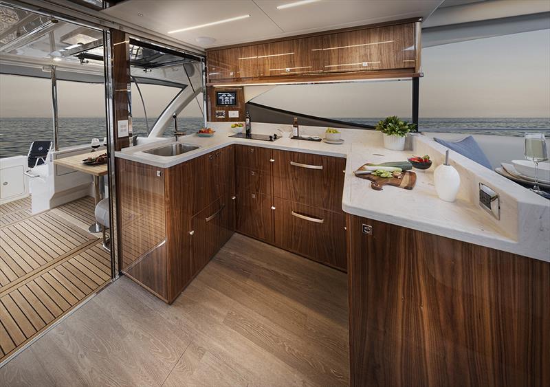 Riviera 50 Sports Motor Yacht Galley - photo © Riviera Studio