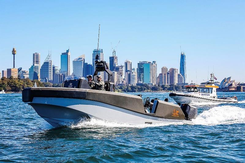 Whiskey Alpha 85 alongside the YWE built Transport for NSW Naiad photo copyright Salty Dingo taken at  and featuring the Power boat class