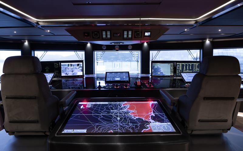 TEAM Italia head up display Sanlorenzo MY Attila - photo © Sanlorenzo