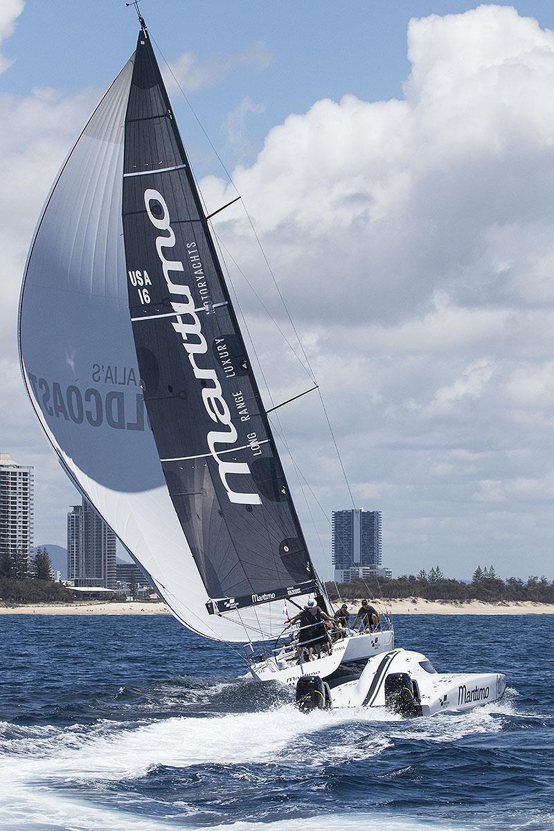 USA 16 the Schumacher 54 and the World Champion XCAT of Maritimo Racing - photo © Maritimo