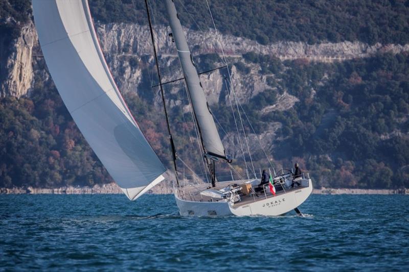 In her 18,31 metres, she accommodates a cockpit with two full width steering wheels - photo © Solaris Yachts