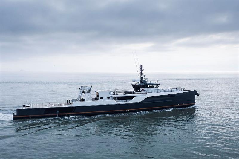 Gene Chaser Yacht Support on sea trials at Damen Yachting photo copyright Damen Yachting taken at  and featuring the Power boat class