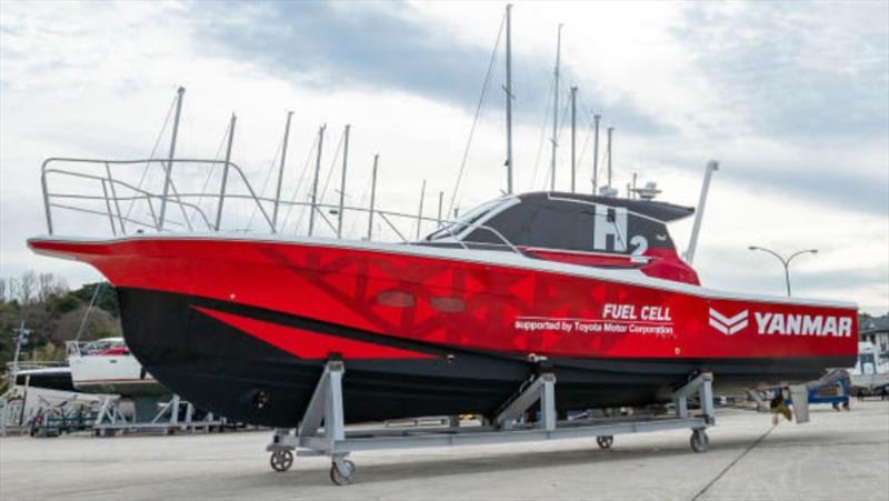 Demonstration test boat with maritime fuel cell system photo copyright Yanmar taken at  and featuring the Power boat class