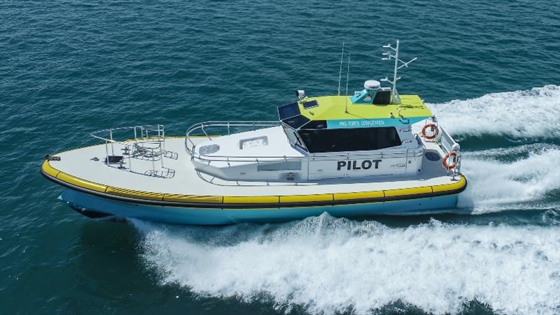 NRW XLW Class Pilot Boat running photo copyright Norman R. Wright & Sons taken at  and featuring the Power boat class