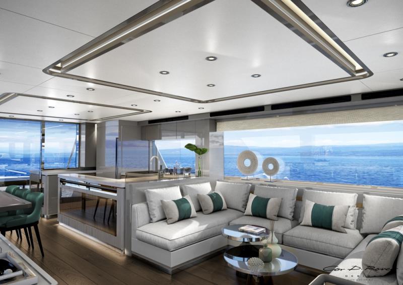 Sirena 68 salon - photo © Sirena Yachts