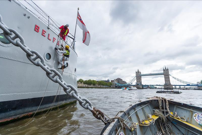 Jotun sponsors restoration of HMS Belfast - photo © Ian Roman