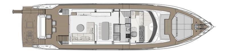Ferretti Yachts 780 main deck photo copyright Ferretti Group taken at  and featuring the Power boat class