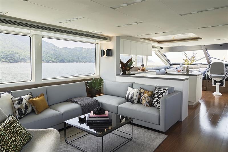 CL Yachts CLB72 - Interior Salon photo copyright Lightseed Studio taken at  and featuring the Power boat class