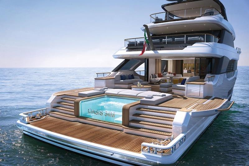 Oasis 34m beach club - photo © Benetti Yachts