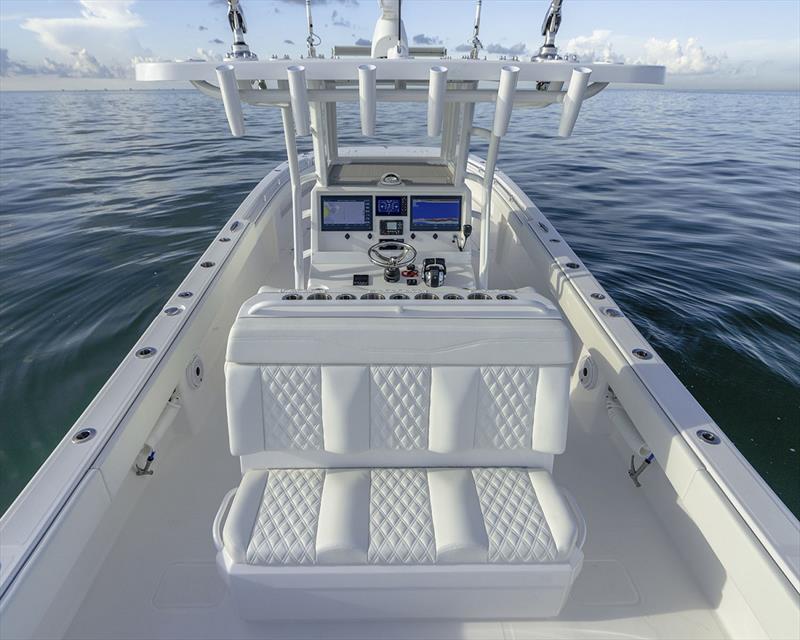 Invincible 33' Cat Centre Console & Seating - photo © Invincible Boats