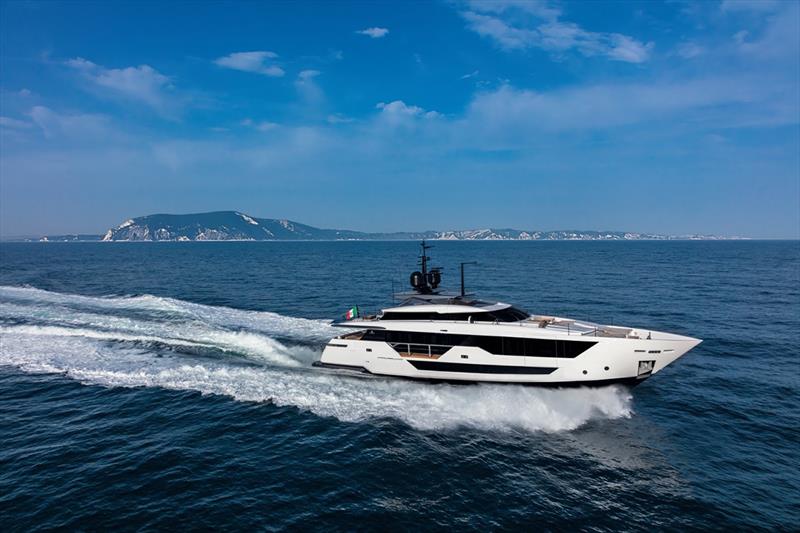 Custom Line 106 photo copyright Ferretti Group taken at  and featuring the Power boat class