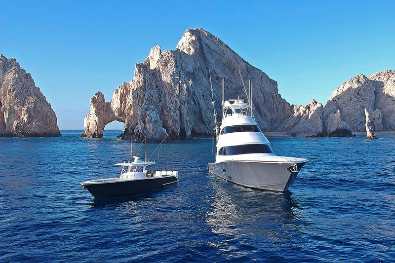 Galati Yachts Sales expands to West Coast by Assuming the Viking® Yachts and Valhalla Boatworks® Brands from Stan Miller Yachts pictured here are a Viking Yachts 80 Skybridge and Valhalla Boatworks v-41 in Cabo, Mexico - photo © Galati Yachts