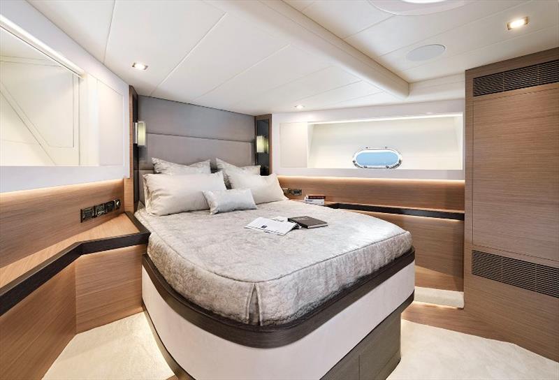 Horizon E81 Hull 2 Fwd VIP Stateroom photo copyright Horizon Yachts taken at  and featuring the Power boat class
