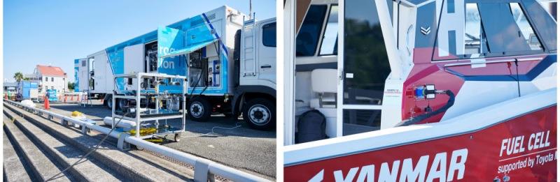 70 MPa high-pressure hydrogen refueling demonstration test - photo © Yanmar Marine