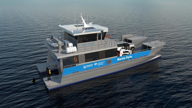 Norman R. Wright & Sons Great Barrier Reef Joint Feild Management Program Landing Barge - photo © Norman R. Wright & Sons