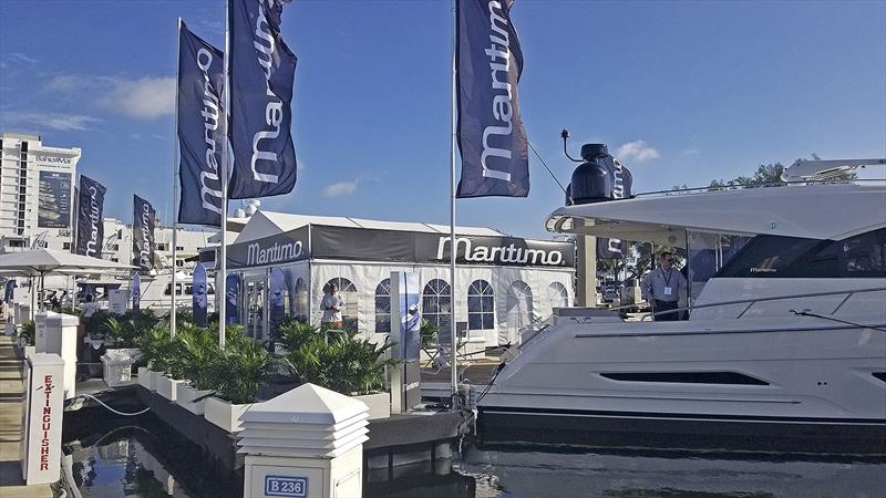 S55 was also centre stage at Maritimo's display for FLIBS - photo © Maritimo