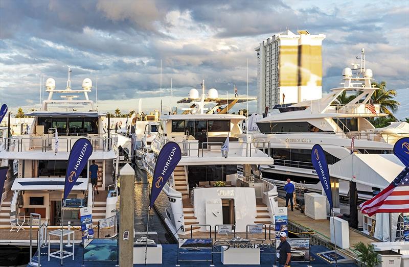 Horizon Yachts at 2021 Fort Lauderdale International Boat Show - photo © Horizon Yachts