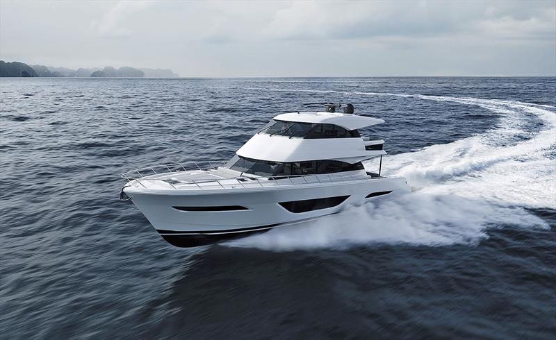 Maritimo M75 underway photo copyright Maritimo taken at  and featuring the Power boat class
