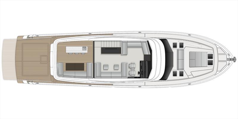 Maritimo M75 Flybridge deck - photo © Maritimo