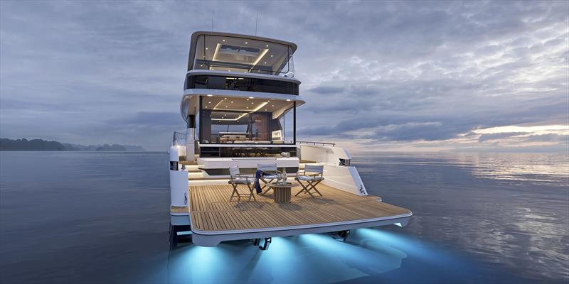 Maritimo M75 - Incredibly huge Adventure Deck - photo © Maritimo