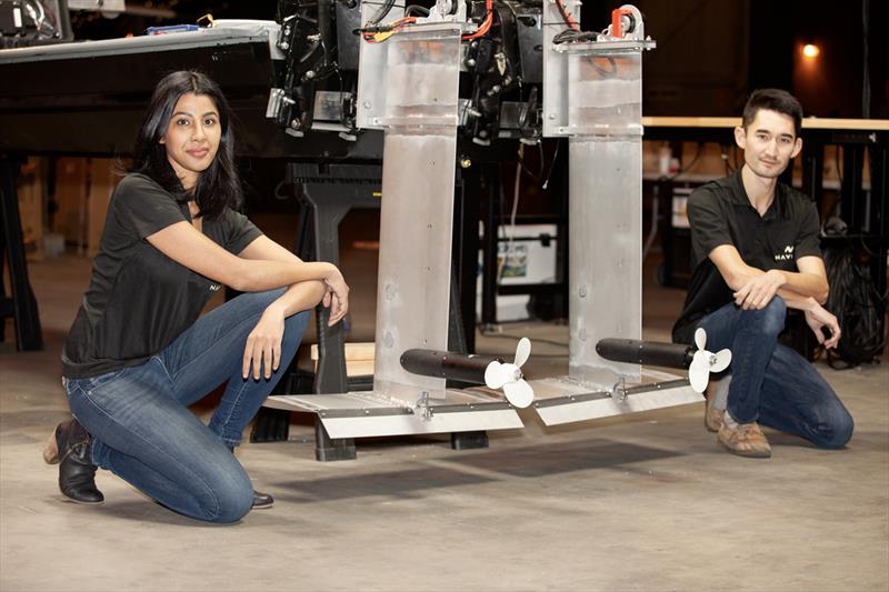 Founders Sampriti Bhattacharyya and Reo Baird photo copyright Navier taken at  and featuring the Power boat class