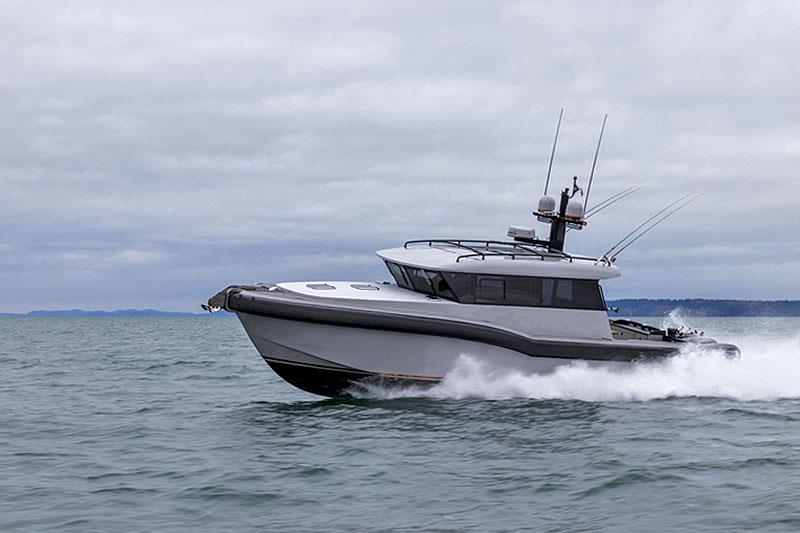 Underway with the Adventure 44 photo copyright Tactical Custom Boats taken at  and featuring the Power boat class
