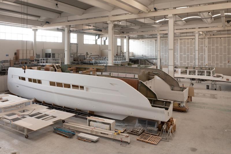 S80 construction photo copyright Silent Yachts taken at  and featuring the Power boat class