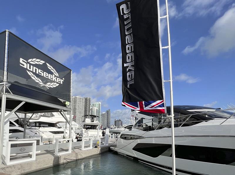 Sunseeker secures £30M in retail sales at Miami International Boat Show photo copyright Sunseeker International taken at  and featuring the Power boat class