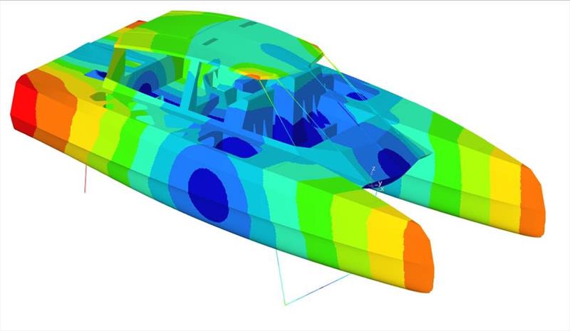 Finite Element Analysis of Chase Zero was undertaken by the Gurit team - photo © Gurit