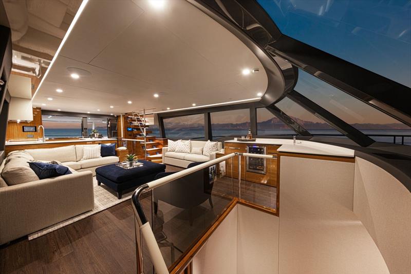 Riviera 78 Motor Yacht Saloon - photo © Riviera Studio