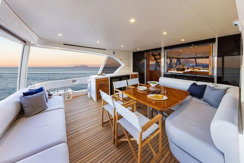 Riviera 78 Motor Yacht Alfresco Deck - photo © Riviera Studio