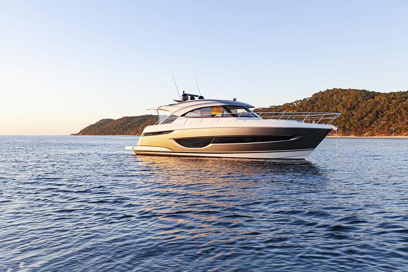 The contemporary new profile of the Riviera 4600 Sport Yacht Platinum Edition photo copyright Riviera Australia taken at  and featuring the Power boat class