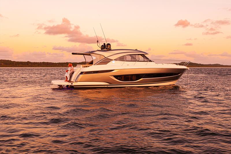 The new 4600 Sport Yacht Platinum Edition, a magnificent example of style and innovation photo copyright Riviera Australia taken at  and featuring the Power boat class