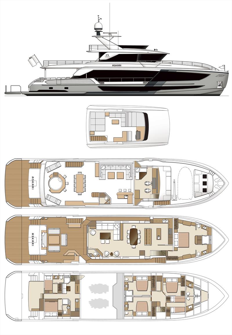 FD102 Hull 23 Layout - photo © Horizon Yachts