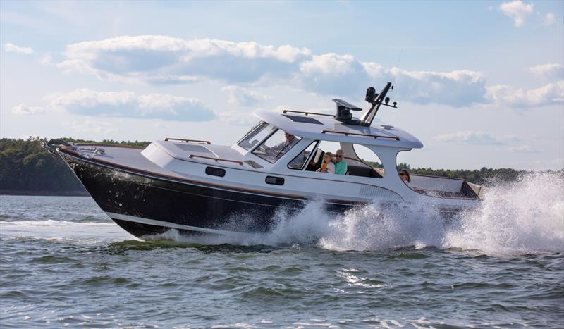 YANMAR - Hood 35 LM hull #1 Shadow photo copyright Lyman-Morse Boatbuilding taken at  and featuring the Power boat class