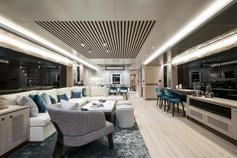 Horizon FD80 Hull 7 Salon - photo © Horizon Yachts