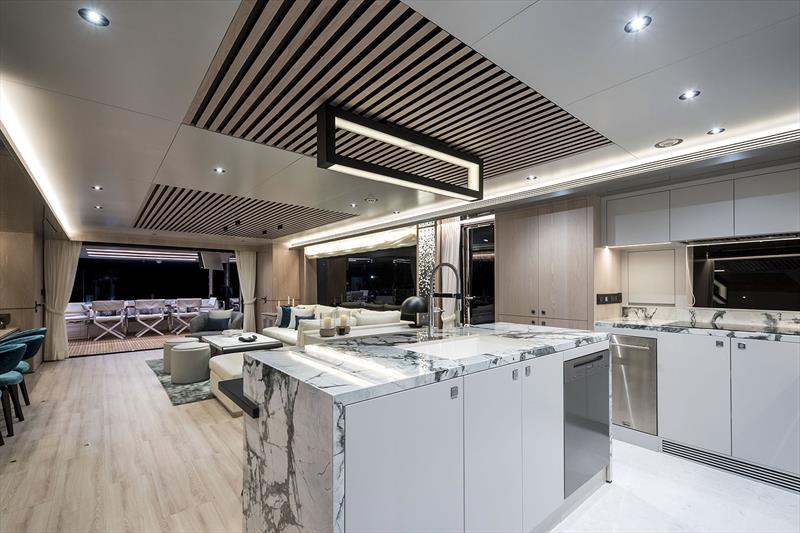 Horizon FD80 Hull 7 Open Galley photo copyright Horizon Yachts taken at  and featuring the Power boat class