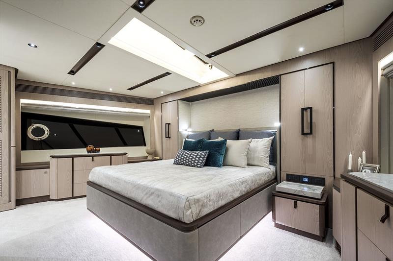 Horizon FD80 Hull 7 Master Stateroom photo copyright Horizon Yachts taken at  and featuring the Power boat class