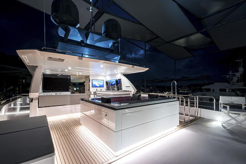 Horizon FD80 Hull 7 Boat Deck photo copyright Horizon Yachts taken at  and featuring the Power boat class