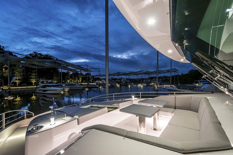 Horizon FD80 Hull 7 Foredeck photo copyright Horizon Yachts taken at  and featuring the Power boat class