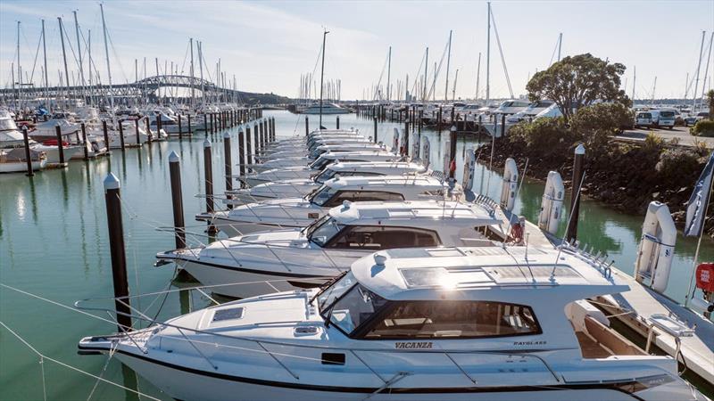 Ownaship's Westhaven Marina pier, Auckland photo copyright Ownaship taken at  and featuring the Power boat class