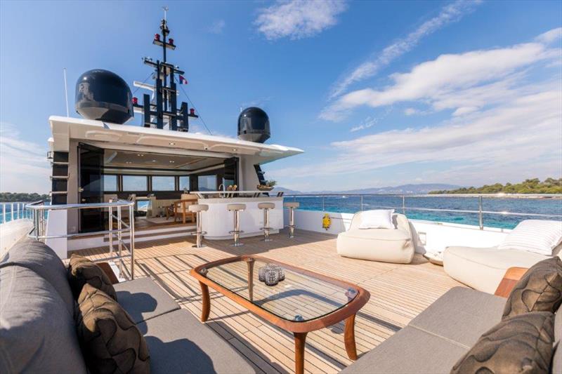 Majesty 100 - Sun Deck Aft - photo © Gulf Craft