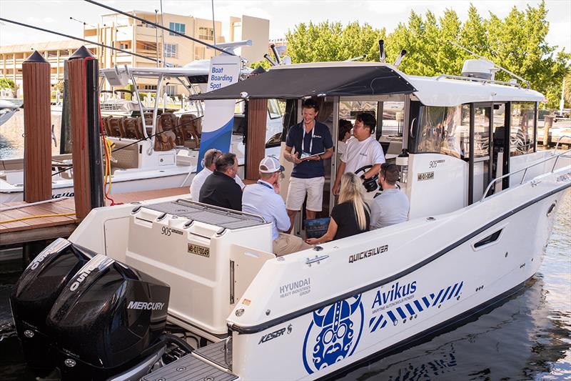 Memorandum of Understanding signed by Raymarine & Avikus to explore autonomous leisure boat solution photo copyright Marina Larenz taken at  and featuring the Power boat class