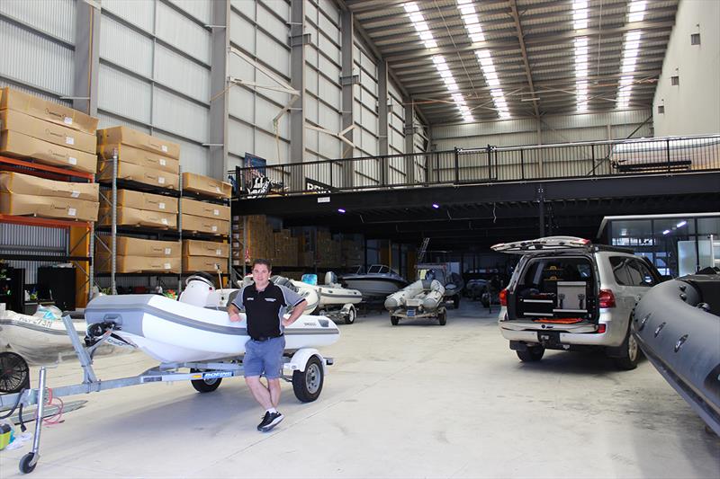 Ryan Slater, SMQ RIB Super Showroom at GCCM - photo © Sirocco Marine Queensland