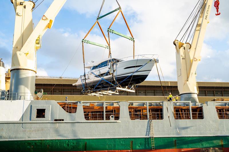 Maritimo's U.S. bound photo copyright Maritimo taken at  and featuring the Power boat class