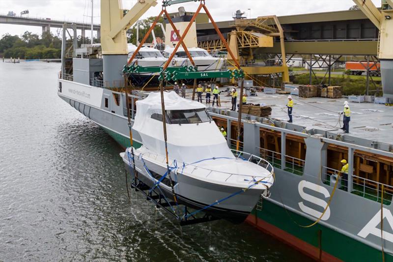 Maritimo's U.S. bound photo copyright Maritimo taken at  and featuring the Power boat class