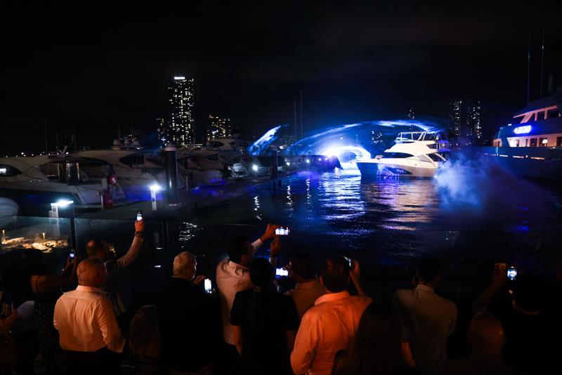 A spectacular launch event was created for the 46 Sports Motor Yacht - photo © Riviera Australia