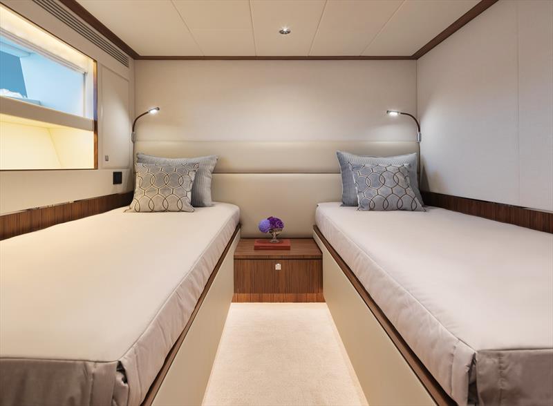 FD100 Hull 7 - Fwd Port VIP Stateroom Convertible Twin photo copyright Horizon Yachts taken at  and featuring the Power boat class