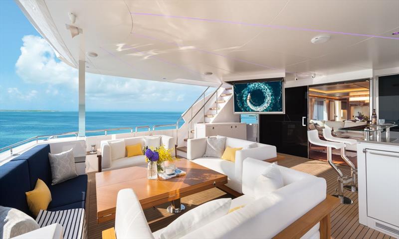 FD100 Hull 7 - Main Deck Aft photo copyright Horizon Yachts taken at  and featuring the Power boat class