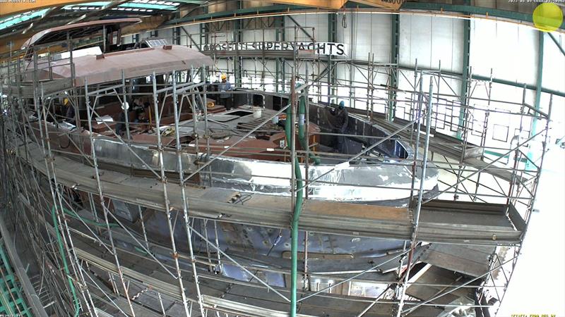 RSY 38m EXP Second hull under contruction - photo © Rosetti Superyachts